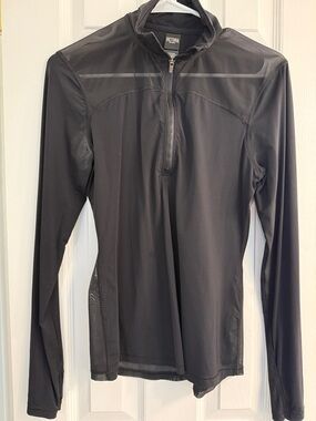 Victoria's Secret Black Half-Zip Athletic Top